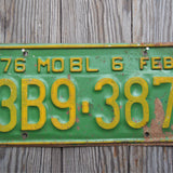 Ancienne plaque d'immatriculation americaine . Vintage USA