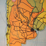 ancienne affiche scolaire Amerique du Sud