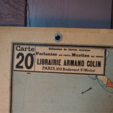 ancienne affiche scolaire Amerique du Sud