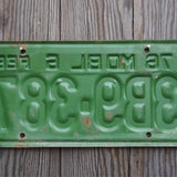 Ancienne plaque d'immatriculation americaine . Vintage USA