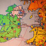 ancienne affiche scolaire Iles Britanniques