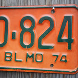 Ancienne plaque d'immatriculation americaine . Vintage USA