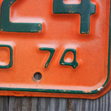 Ancienne plaque d'immatriculation americaine . Vintage USA