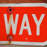 Vintage US road sign. 2 WAY