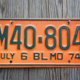 Ancienne plaque d'immatriculation americaine . Vintage USA