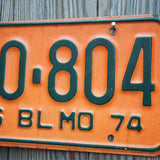 Ancienne plaque d'immatriculation americaine . Vintage USA