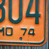 Ancienne plaque d'immatriculation americaine . Vintage USA