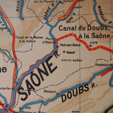 ancienne affiche scolaire France Canaux