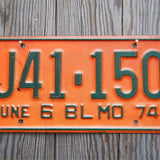 Ancienne plaque d'immatriculation americaine . Vintage USA