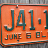 Ancienne plaque d'immatriculation americaine . Vintage USA