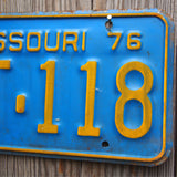 Ancienne plaque d'immatriculation americaine . Vintage USA