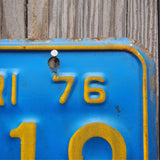 Ancienne plaque d'immatriculation americaine . Vintage USA