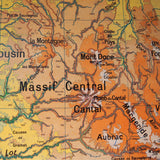 ancienne affiche scolaire Bassin d'Aquitaine - France