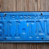 Ancienne plaque d'immatriculation americaine . Vintage USA