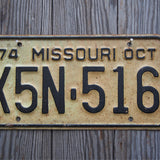 Ancienne plaque d'immatriculation americaine . Vintage USA