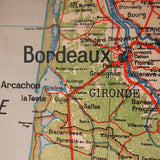 ancienne affiche scolaire Bassin d'Aquitaine - France