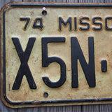 Ancienne plaque d'immatriculation americaine . Vintage USA