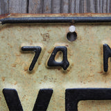 Ancienne plaque d'immatriculation americaine . Vintage USA