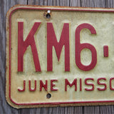 Ancienne plaque d'immatriculation americaine . Vintage USA