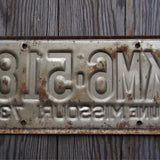 Ancienne plaque d'immatriculation americaine . Vintage USA