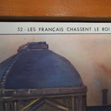Ancienne affiche scolaire 2 faces: Les francais chassent le roi - La marseillaise