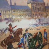 Ancienne affiche scolaire 2 faces: Les francais chassent le roi - La marseillaise