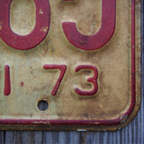 Ancienne plaque d'immatriculation americaine . Vintage USA