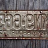 Ancienne plaque d'immatriculation americaine . Vintage USA