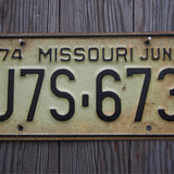 Ancienne plaque d'immatriculation americaine . Vintage USA