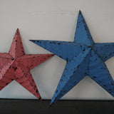 etoile de grange Amish zinc blanche grand modele