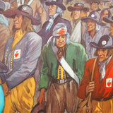 Ancienne affiche scolaire 2 faces: L'empereur Napoleon 1er - les vendéens se soumettent à Hoche