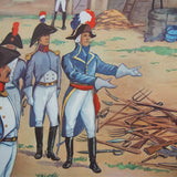 Ancienne affiche scolaire 2 faces: L'empereur Napoleon 1er - les vendéens se soumettent à Hoche