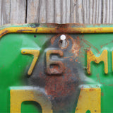 Ancienne plaque d'immatriculation americaine . Vintage USA