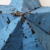 etoile de grange Amish zinc bleue grand modele