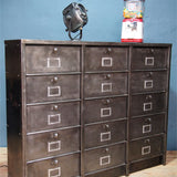ancien grand meuble 15 casiers industriel strafor