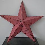 etoile de grange Amish zinc rose modele moyen