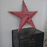 etoile de grange Amish zinc rose modele moyen