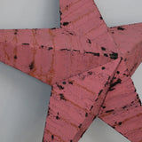 etoile de grange Amish zinc rose modele moyen