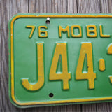 Vintage American license plate. USA