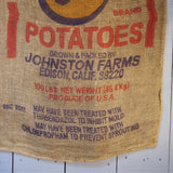 Ancien sac à pomme de terre americain, déco vintage USA