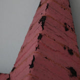 etoile de grange Amish zinc rose modele moyen