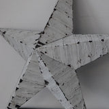 white zinc Amish barn star, medium model