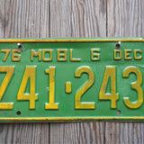 Ancienne plaque d'immatriculation americaine . Vintage USA