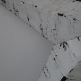 white zinc Amish barn star, medium model