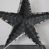white zinc Amish barn star, medium model