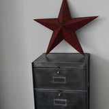 etoile de grange Amish zinc rouge modele moyen