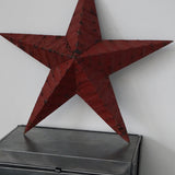 etoile de grange Amish zinc rouge modele moyen