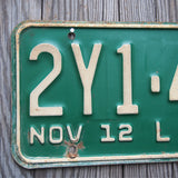 Ancienne plaque d'immatriculation americaine . Vintage USA