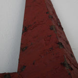etoile de grange Amish zinc rouge modele moyen