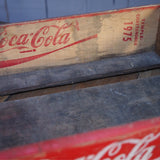 1 caisse bois brasserie café USA Coca Cola rouge